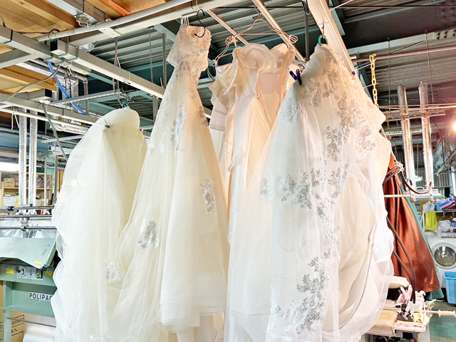 ドレスクリーニングの流れ