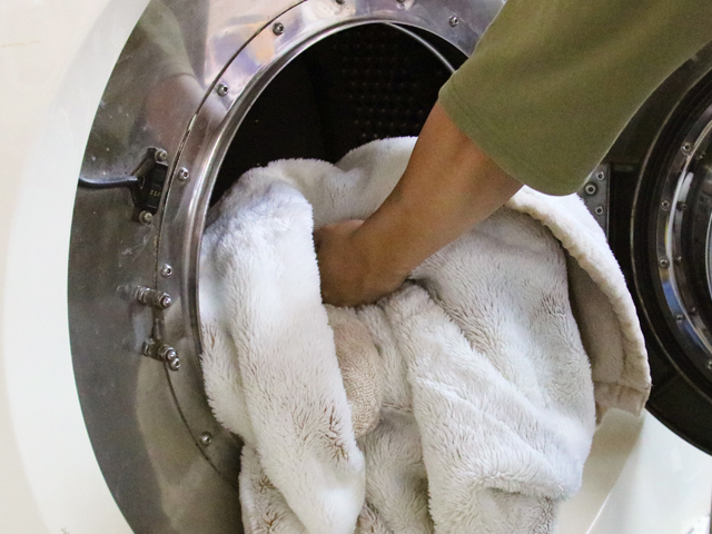 毛布クリーニングの流れ