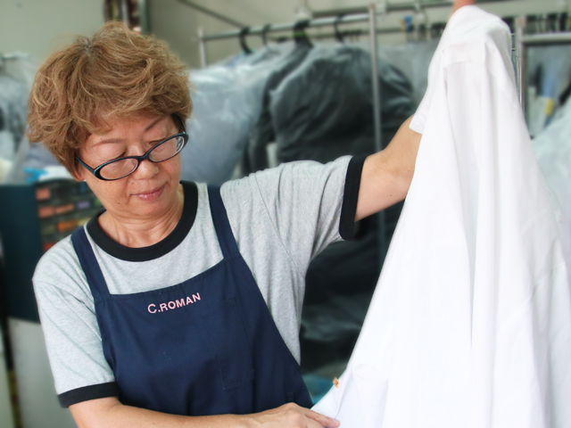 Yシャツクリーニングの流れ